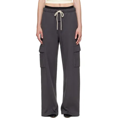 Essentials Gray Cargo Relaxed Sweatpants