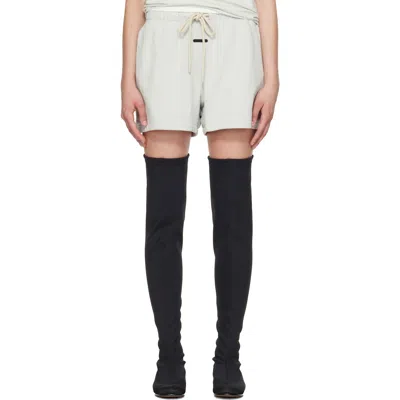 Essentials Gray Classic Fit Shorts In Neutral