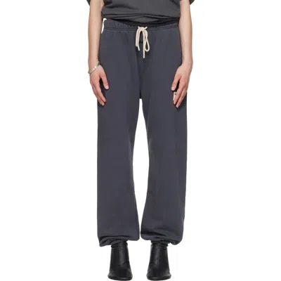 Essentials Gray Classic Fleece Sweatpants In Blue