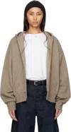 Essentials Gray Classic Full Zip-up Hoodie In Homestead Heather