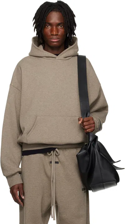 Essentials Gray Classic Hoodie In Homestead Heather
