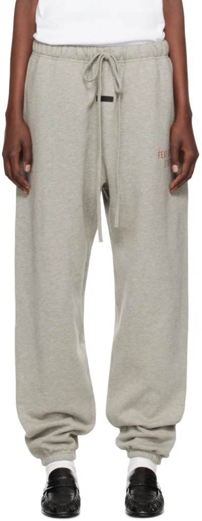 Essentials Gray  Sweatpants In Dark Heather