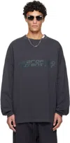 Essentials Gray Holiday 90s Long Sleeve T-shirt In Multi