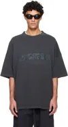 Essentials Gray Holiday 'fear Of God ' 90s T-shirt In Black