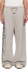 Essentials Gray Holiday Heavy Fleece Lounge Sweatpants In Gray