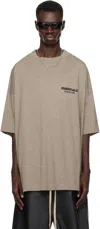 Essentials Mens Homestead Heather Logo-embellished Relaxed-fit Cotton T-shirt In Heather Gray