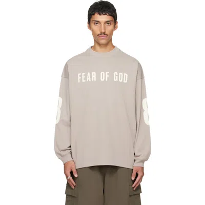 Essentials Gray Merch Long Sleeve T-shirt In Neutral
