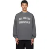 Essentials Gray Merch Long Sleeve T-shirt In Gray