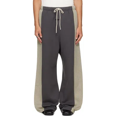 Essentials Gray Paneled Lounge Sweatpants