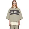 Essentials Collared Drop-shoulder T-shirt In Gray