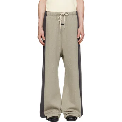 Essentials Gray Panelled Sweatpants In Neutral