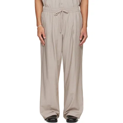 Essentials Drawstring Casual Trousers In Neutral