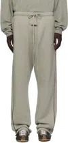 Essentials Gray Relaxed Fleece Piping Sweatpants In Gray