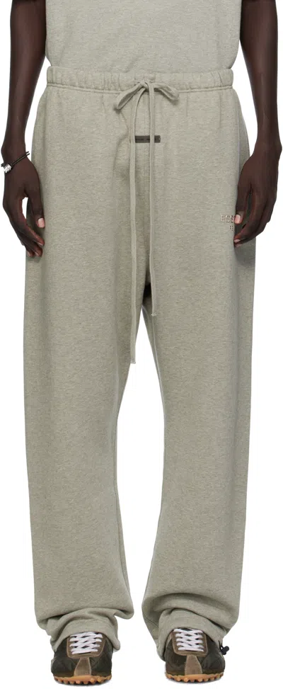 ESSENTIALS GRAY RELAXED FLEECE SWEATPANTS