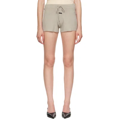 Essentials Gray Running Shorts In Seal