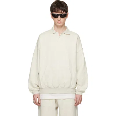 Essentials Gray Signature 90s Polo Sweatshirt In Multi