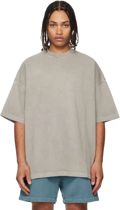 Essentials Gray Signature 90s T-shirt In Brown