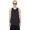 Essentials Gray Signature Essential Tank Top In Black