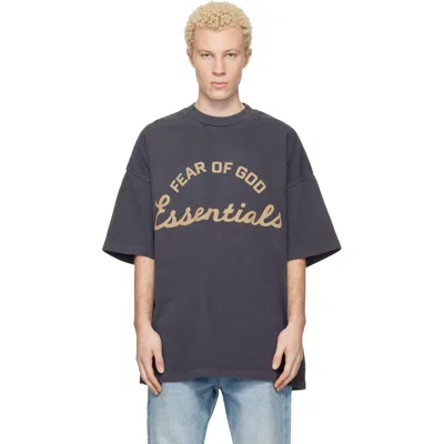Essentials Gray Training 90s Short Sleeve T-shirt In Blue