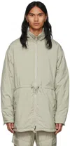 Essentials Green Polyester Jacket In Seafoam