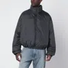 Essentials Grey Padded Ripstop Nylon Jacket In Gray