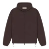 Essentials (gs) Fear Of God  Drop2 Ss23 Fullzip Jacket 'plum' In Purple