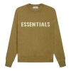 Essentials (gs) Fear Of God  Fw21 Knit Pullover Amber In Green