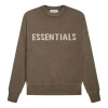 Essentials (gs) Fear Of God  Fw21 Knit Pullover Harvest In Gray