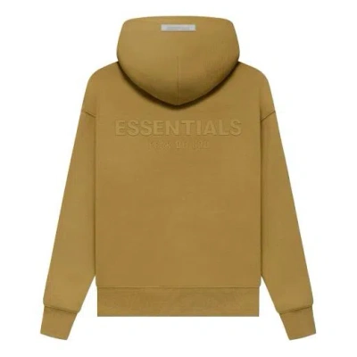 Essentials (gs) Fear Of God  Fw21 Pullover Hoodie 'amber' In Green
