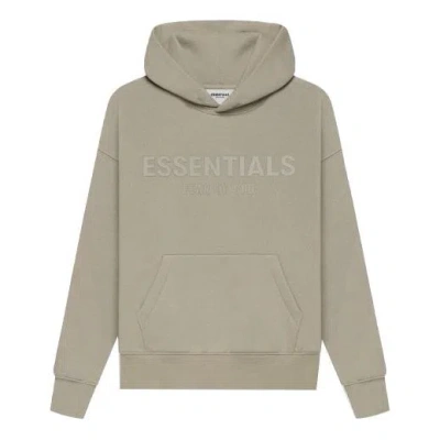 Essentials (gs) Fear Of God  Ss21 Hoodie 'moss' In Brown