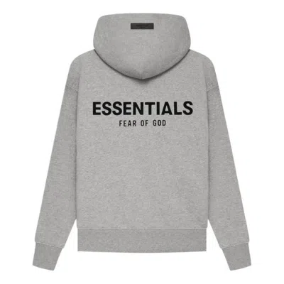Essentials (gs) Fear Of God  Ss22 Hoodie 'dark Oatmeal' In Gray