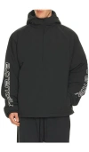 Essentials Half Zip Anorak In Black