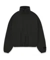 Essentials Black Mock Neck Sweatshirt In Black