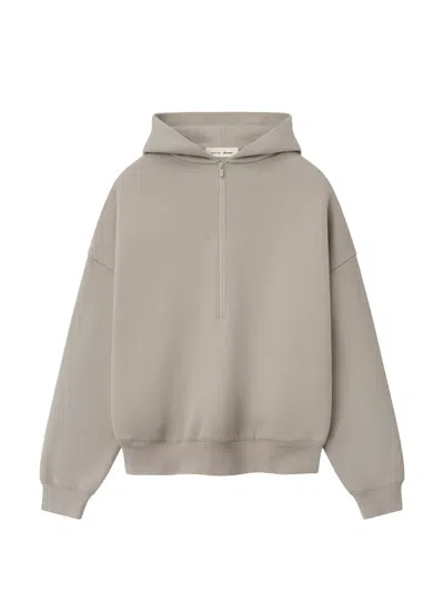 Essentials Half Zip Lounge Hoodie In Neutral