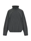Essentials Tech Nylon Half Zip Track Jacket In Gray