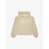 Essentials Logo-print Fleece-lined Cotton-jersey Hoody 2-12 Years Heather Ston In Neutral