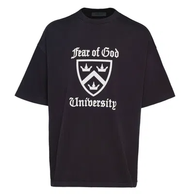 Essentials Heavy Crewneck Tee Men In Black
