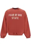 Essentials Heavy Fleece Crewneck Sweatshirt In Red