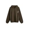 Essentials Heavy Fleece Full-zip Hoodie In Animal Print