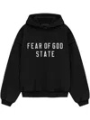 Essentials Mens Jet Black 90s Oversized-fit Cotton-jersey Hoody In Black