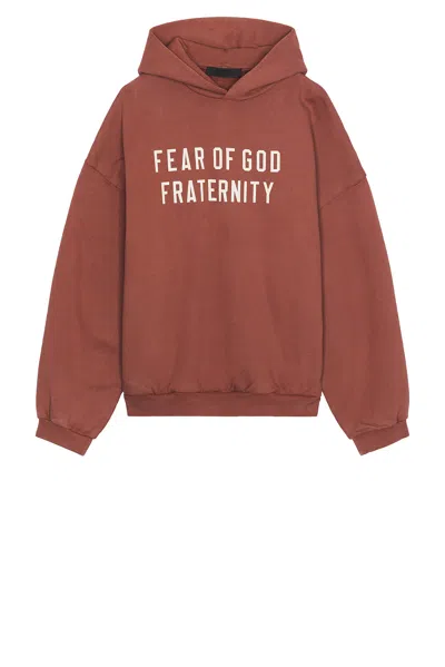 Essentials Heavy Fleece Hoodie In Rot