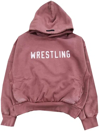 Essentials Heavy Fleece Hoodie In Red