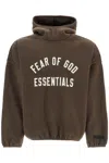 Essentials Heavy Fleece Hoodie With Hood In Khaki