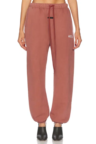 Essentials Cotton-fleece Sweatpants In Red