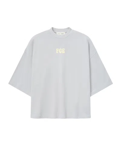 Essentials Heavy Jersey Merch Tee Boxy Fit In Gray