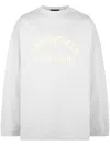Essentials Gray Bonded Long Sleeve T-shirt In Grau