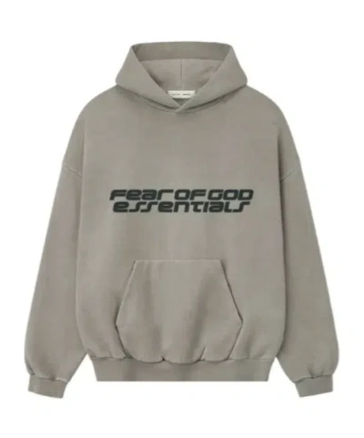 Essentials Heavyweight Cotton Fleece Hoodie In Gray