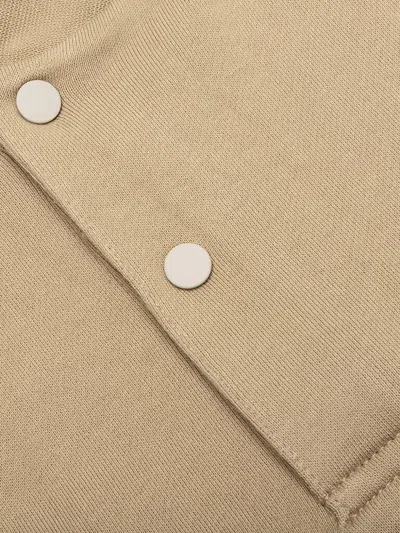 Essentials Henley Sweatshirt In Neutrals