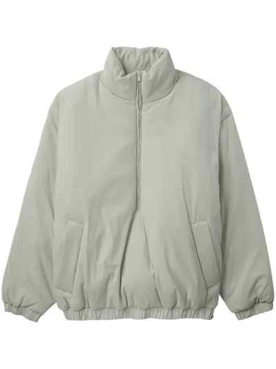 Essentials High-neck Puffer Jacket In Neutral