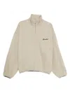 Essentials Taupe Modern Fit Fleece Track Jacket In Neutral